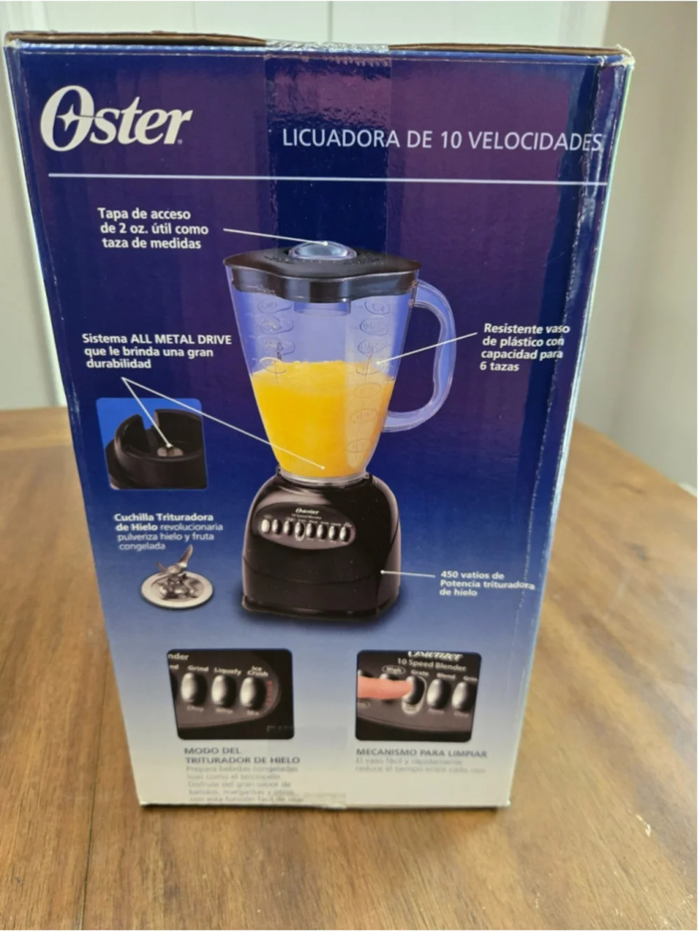 Oster Simple Blend 10 Speed Blender Black 450W 6-Cup Plastic Jar 6706 NEW SEALED